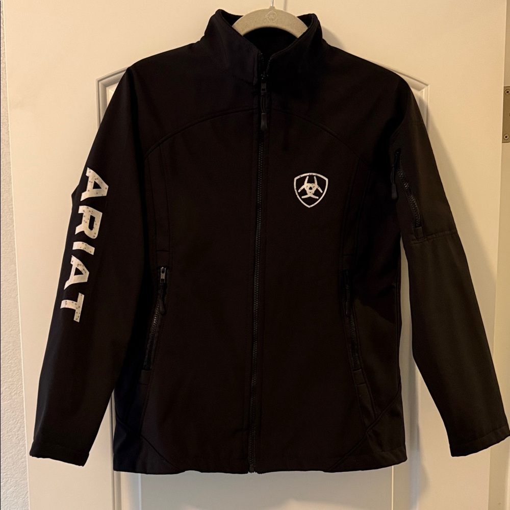 Ariat Black Softshell Jacket with Logo